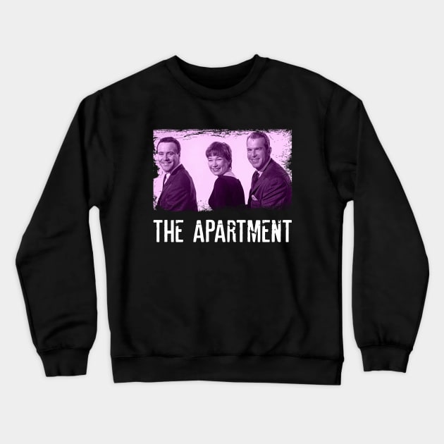 Vintage Vibes Channel the Golden Age of Cinema with The Apartments Movie T-Shirts Crewneck Sweatshirt by WillyPierrot